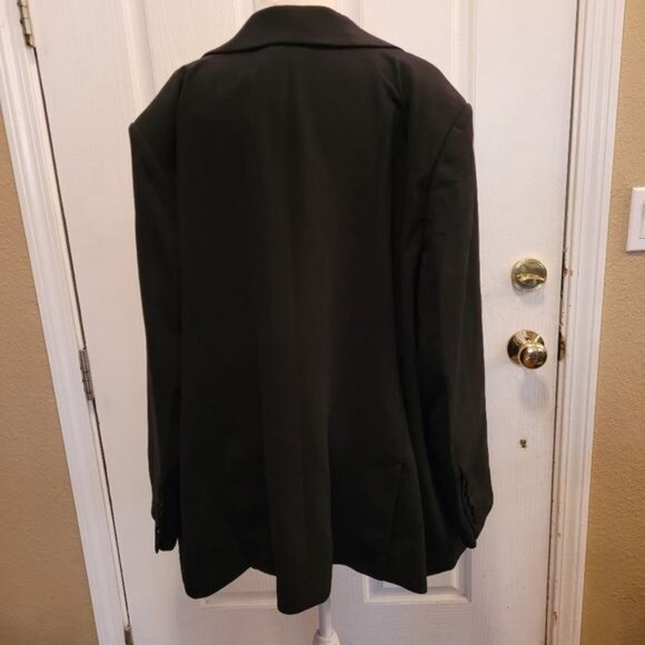 New Sergio Hudson jet black blazer Jacket career work size 3X 3XL - Picture 6 of 8